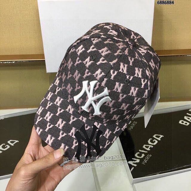 NY男女同款帽子 MLB刺繡字母棒球帽鴨舌帽  mm1117